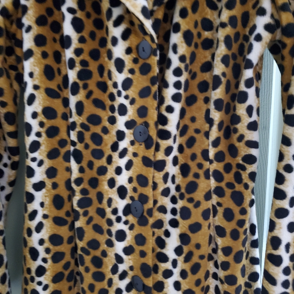 Rockabilly Leopard Fitted Coat Small - Picture 6 of 9